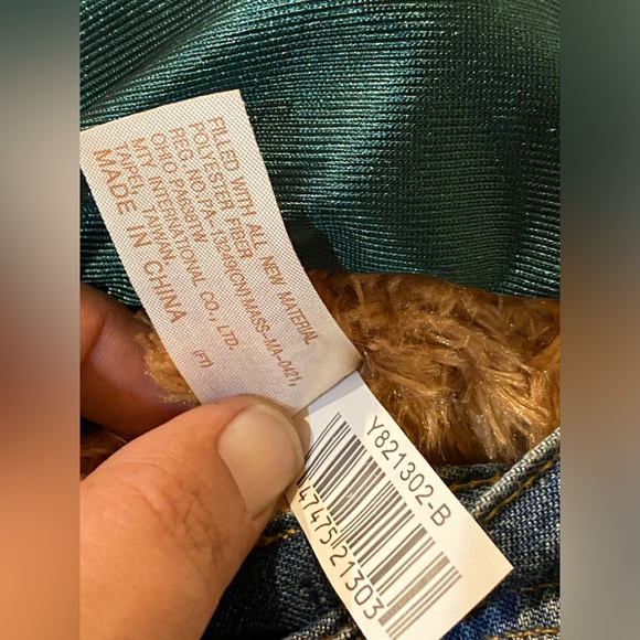 Dan Dee choice bear with a Earnheart jr upgrade excellent condition VINTAGE - Picture 11 of 13